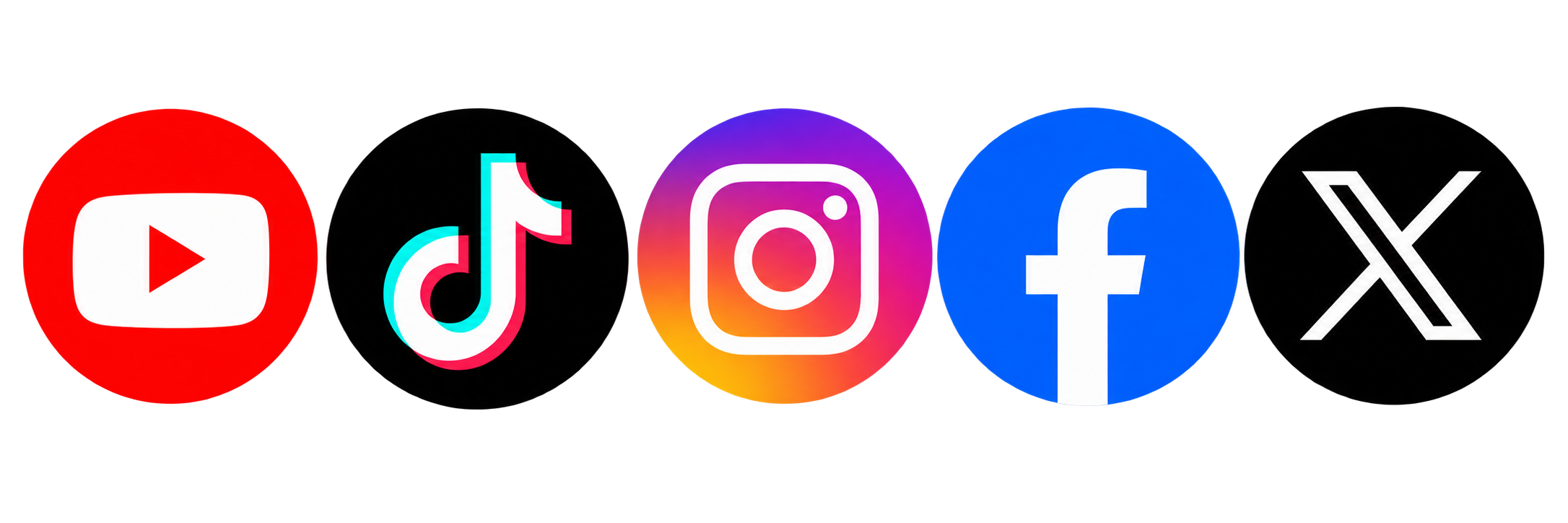 Supported platforms: YouTube, TikTok, Instagram, Facebook and X